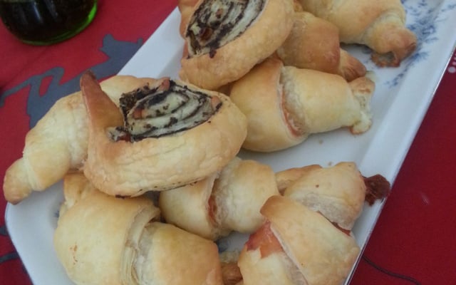 Croissants au saumon et fromage frais