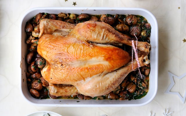 Dinde aux marrons facile