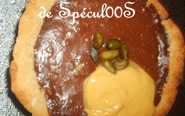 Tarte au chocolat de spéculoos