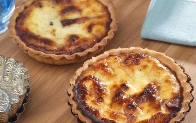 Quiche au Chavroux et aux petits lardons