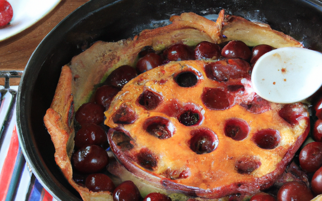 Clafoutis aux cerises et à l'Armagnac