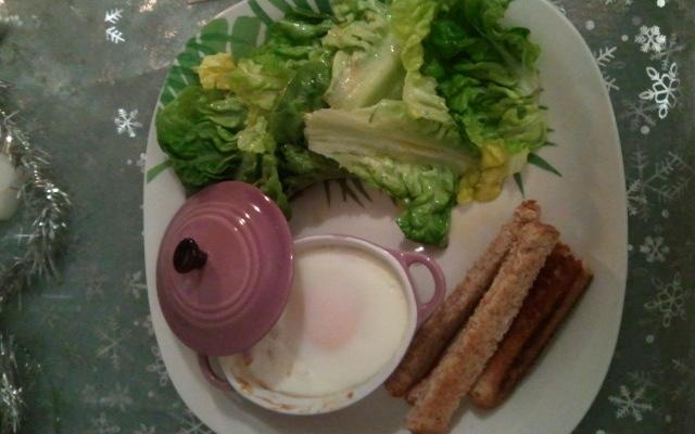 Œufs cocotte aux lardons