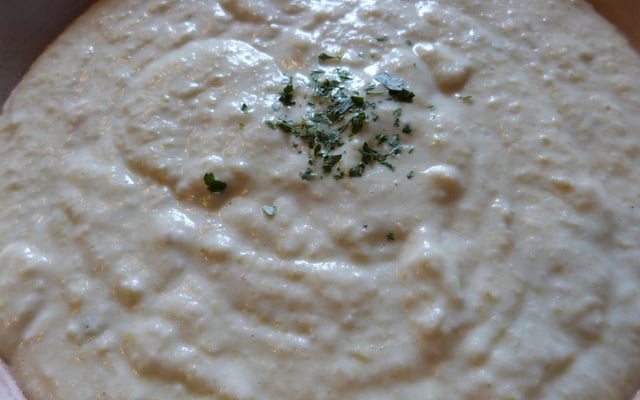 Purée aux haricots et beurre