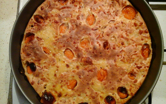 Clafoutis aux tomates cerises