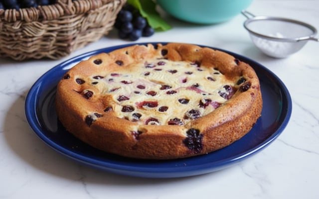 Clafoutis aux raisins frais