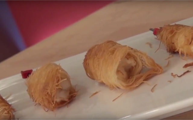 Croustillant de langoustine en kadaïf