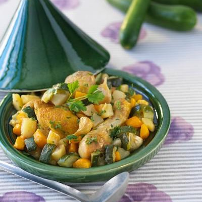 Tajine de cuisses de poulet à la marocaine