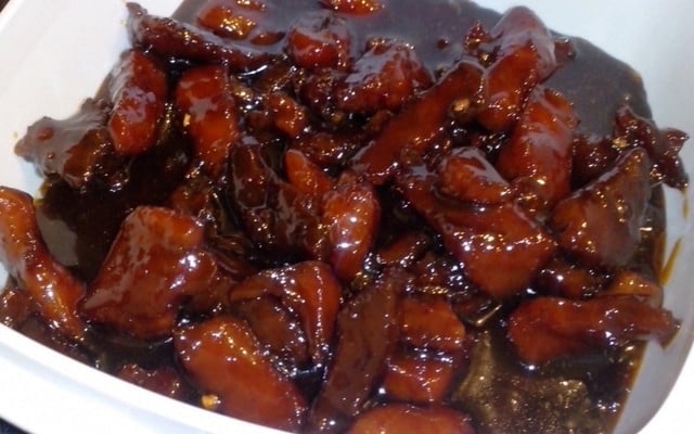Rouelle de porc au caramel
