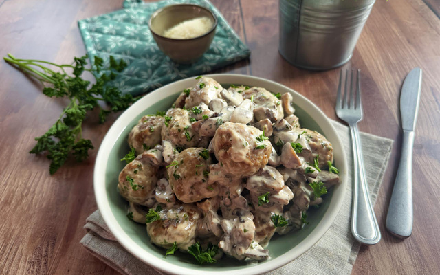 Polpette aux champignons (boulettes de viande aux champignons)