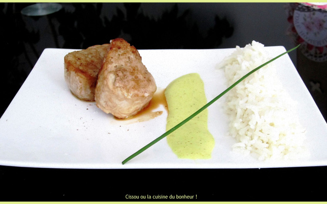 Filet mignon sauce curry