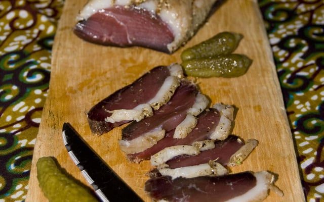 Magret de canard façon biltong