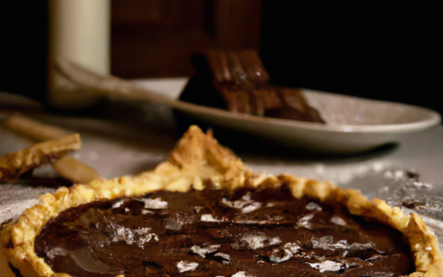 Tarte croquante au chocolat