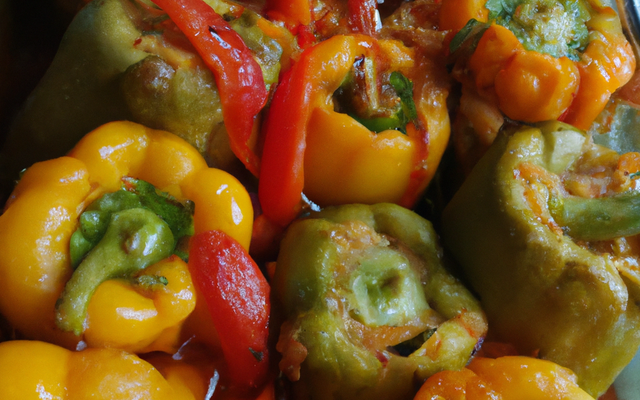 Poivrons farcis bon marché