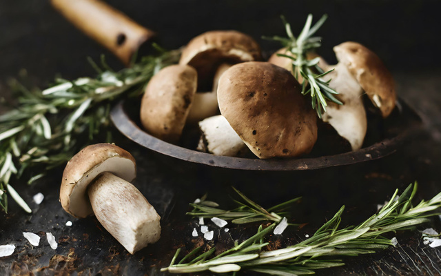 Champignons au barbecue
