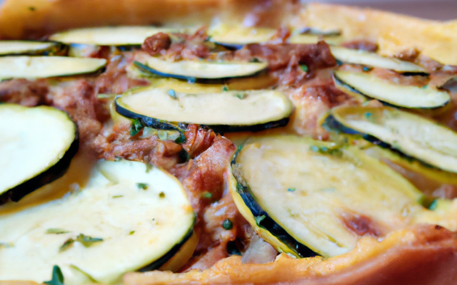 Tarte à la courgette et à la viande hachée