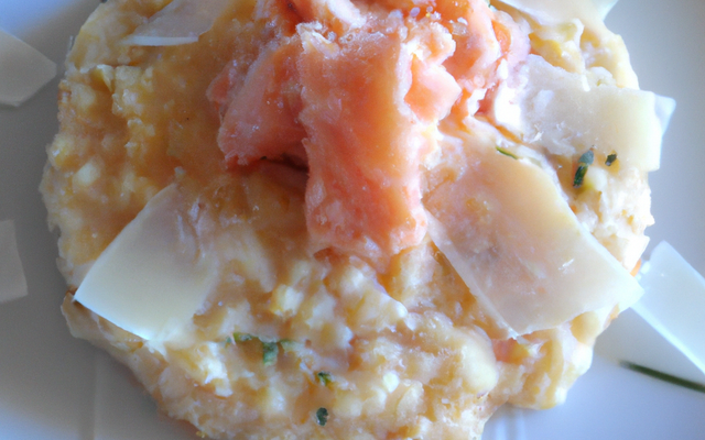 Risotto saumon parmesan