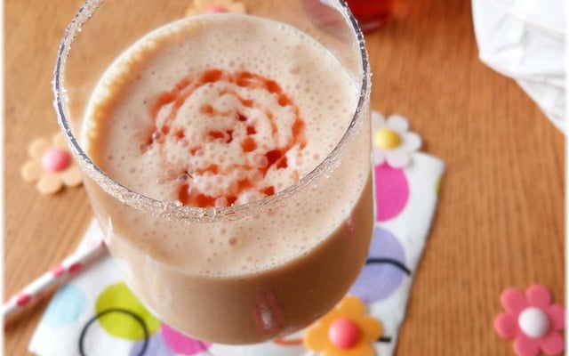 Milkshake vanille fraise
