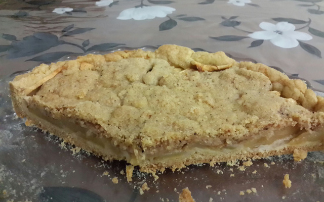 Tarte crumble aux pommes