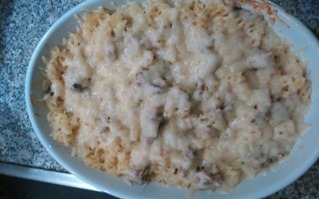 Gratin de pâtes au poulet