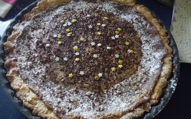 Tarte chocolat-verveine