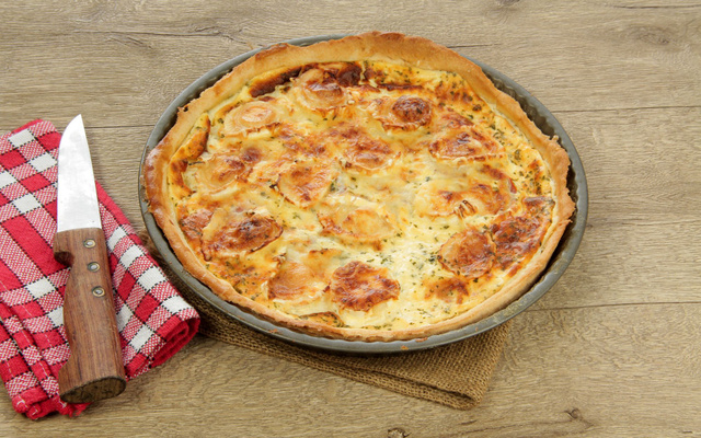Quiche aux blettes et fromage de chèvre