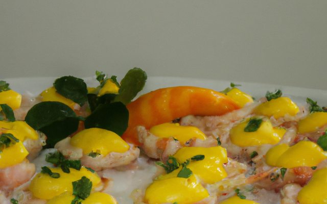 Crevettes à la mangue