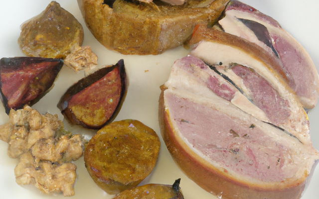 Foie gras, tête de porc et muesli