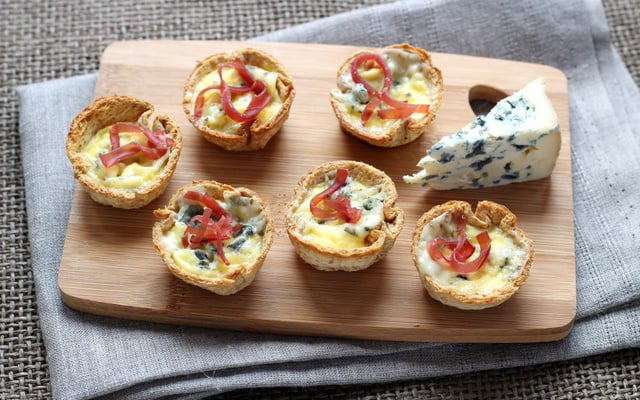 Mini tartelettes à la fourme d'Ambert