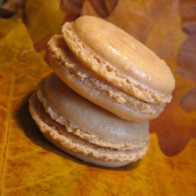 Macarons à la châtaigne et à la pomme
