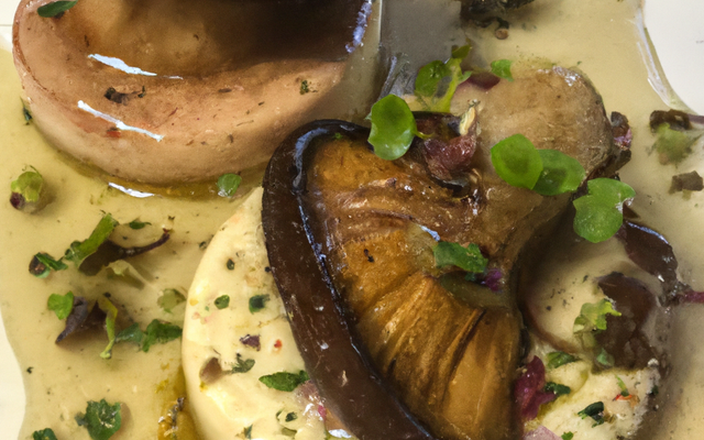 Tapas de quenelle aux cèpes et foie gras