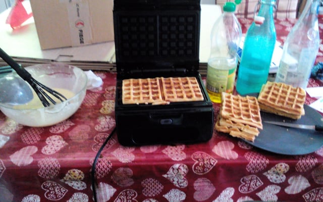 Pâte à gaufres légères