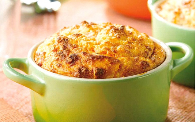 Soufflé de carottes au jambon et au ketchup