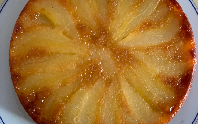 Moelleux aux poires façon tatin