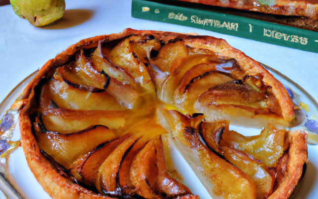 Tarte aux maroilles et poires