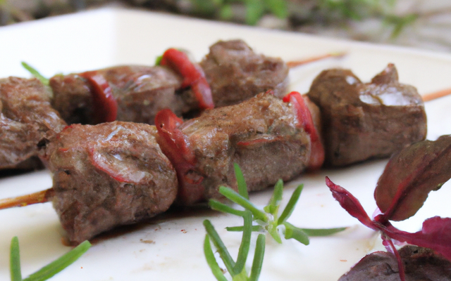 Brochette de bœuf à la sauge