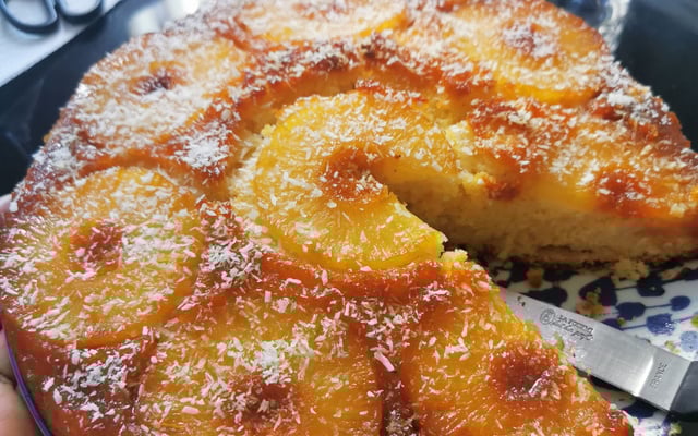 Gâteau renversé à l'ananas façon antillaise