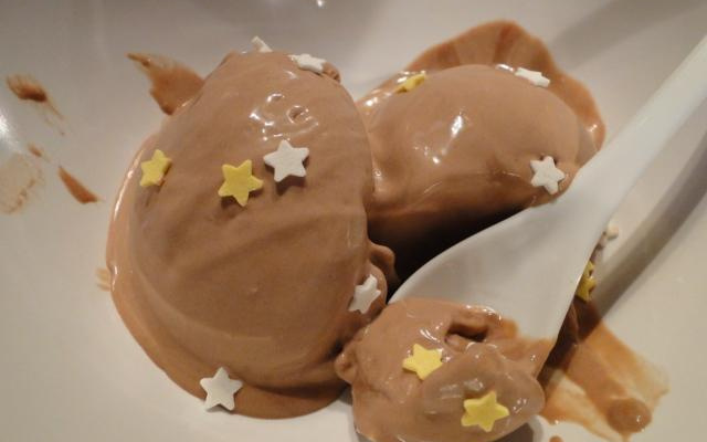 Glace au chocolat noir