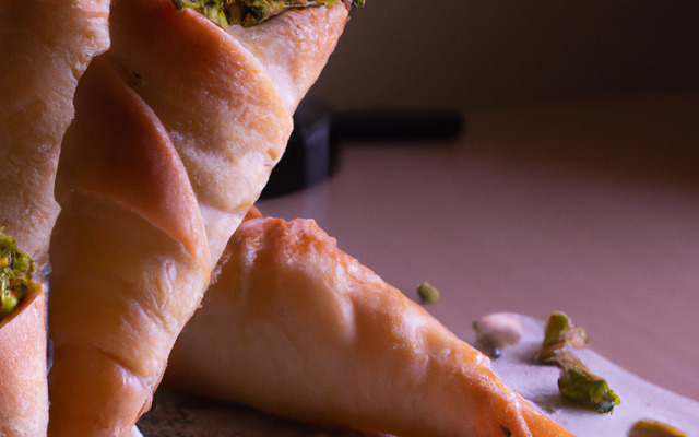 Cornets aux pistaches