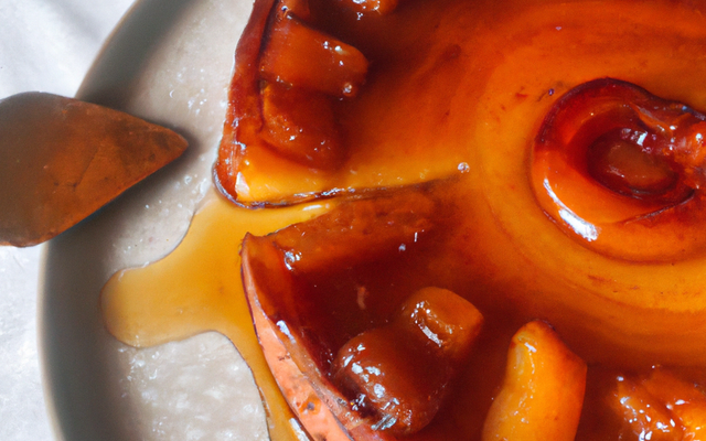 Tarte tatin à la cannelle et au sucre roux