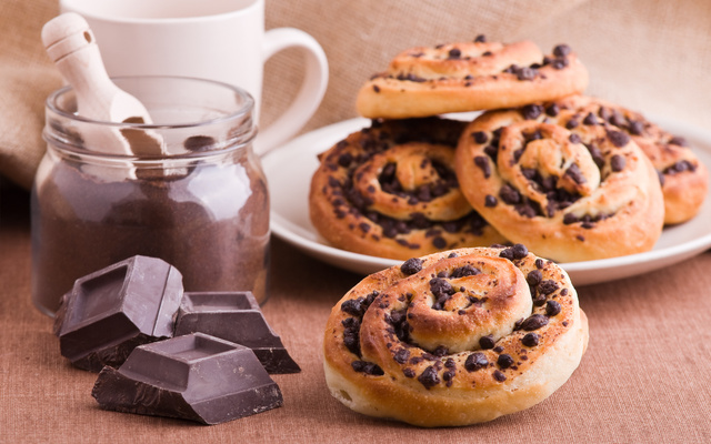 Escargots aux pépites de chocolat