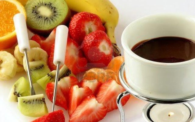 La fondue au chocolat allégée