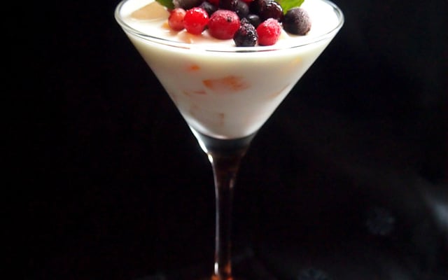 Panna cotta aux fruits légers