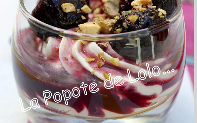 Compotée de cerises au Philadelphia....