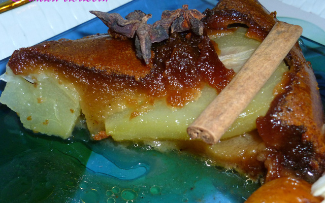 Renversé de poire aux miel épicé
