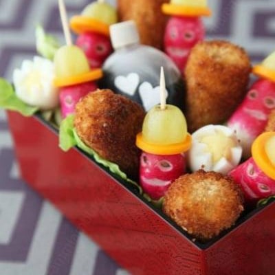 Croquettes de poulet aux épices et leurs gardes du corps