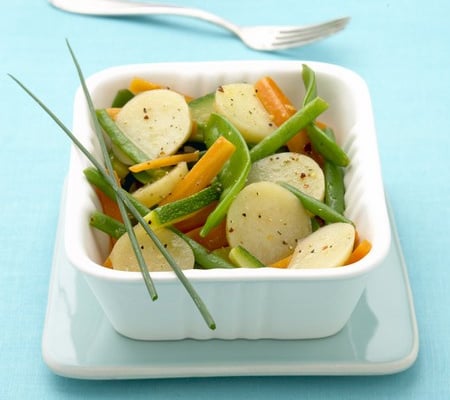 Salade minute de légumes croquants au balsamique et citron