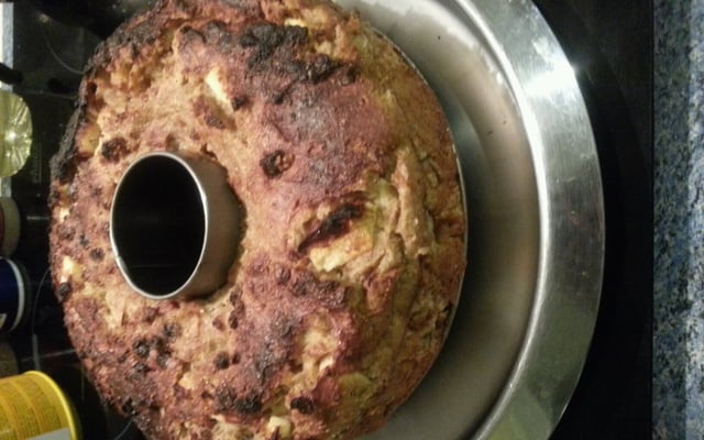 Gâteau de pain perdu, pomme et cannelle