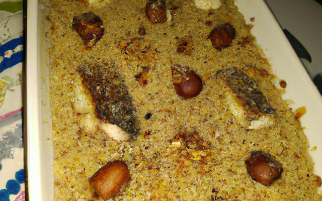 Crumble de sardines aux noisettes