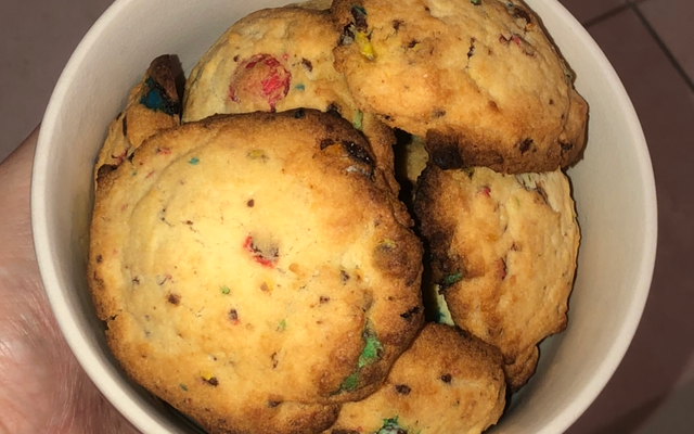 Cookies faciles aux m&m's