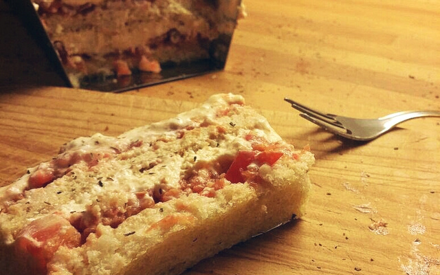 Tiramisu au parmesan et tomates confites